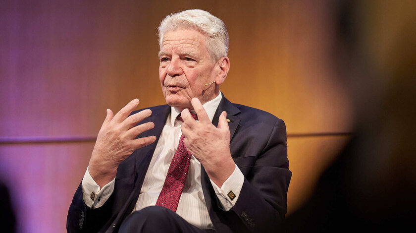 Bundespräsident a.D. Joachim Gauck im Gespräch - ARCHIVBILD