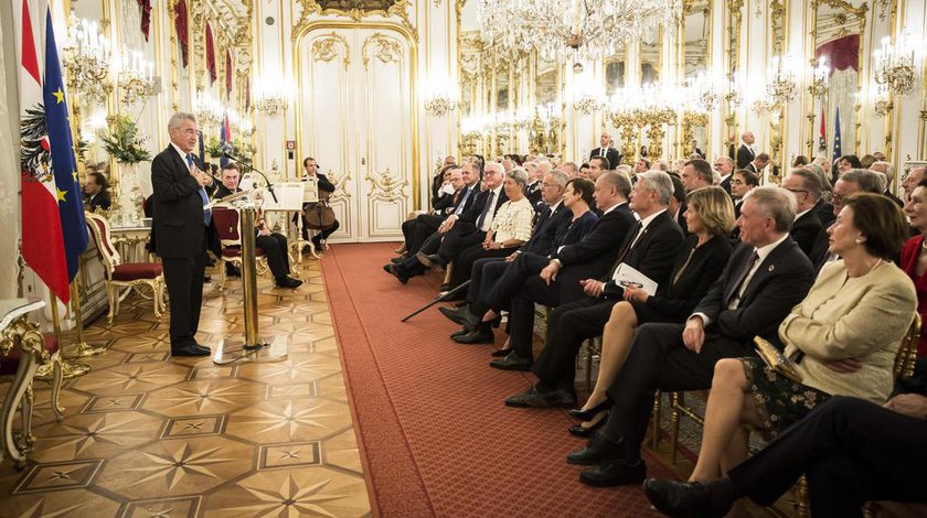 Ansprache von Heinz Fischer, österreichischer Bundespräsident a.D., im Spiegelsaal der Wiener Hofburg