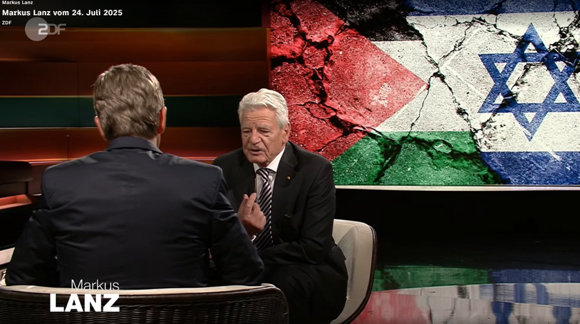 Bundespräsident a.D. Joachim Gauck im Austausch mit Markus Lanz