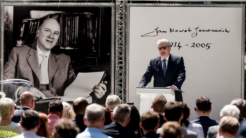 Bundespräsident a.D. Joachim Gauck hält eine Rede in Breslau anlässlich der Verleihung des Jan Nowak-Jeziorański-Preises