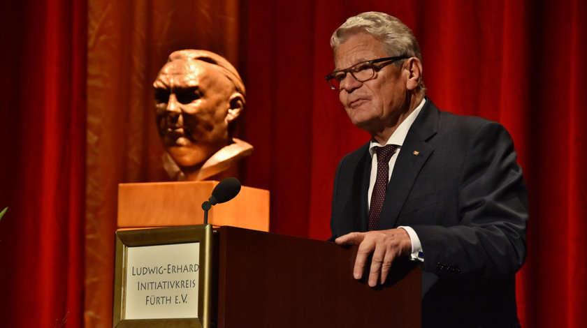 Joachim Gauck als Redner im Stadttheater Fürth