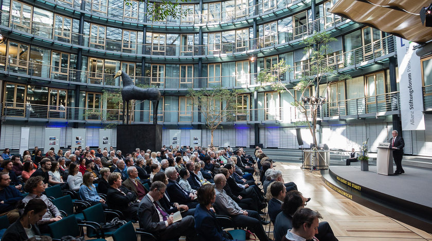 Bundespräsident a.D. Joachim Gauck hält die Berliner Stiftungsrede im Allianz Forum