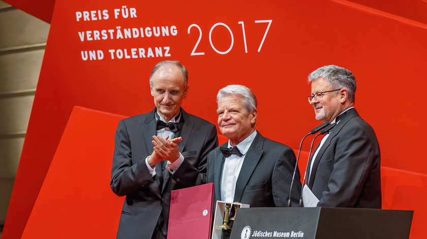 Joachim Gauck bei der Verleihung des Preises für Verständigung und Toleranz 2017