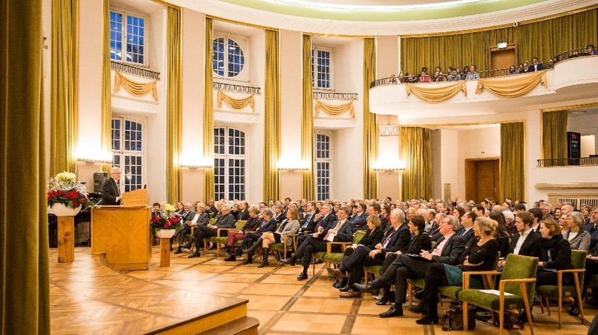 Joachim Gauck als Redner an der Universität Münster