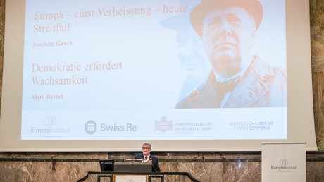 Joachim Gauck als Redner auf dem Churchill-Symposium