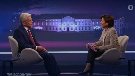 Bundespräsident a.D. Joachim Gauck zu Gast in der Sendung "Maischberger"