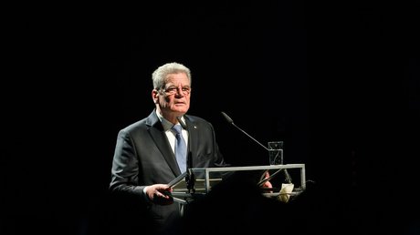 Bundespräsident a.D. Joachim Gauck hält eine Rede - ARCHIVBILD
