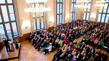 Joachim Gauck spricht zum Festakt des Gründungstags der Patriotischen Gesellschaft