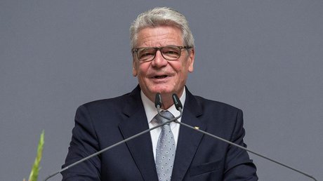 Bundespräsident a.D. Joachim Gauck hält eine Rede - ARCHIVBILD