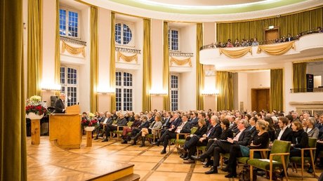 Joachim Gauck als Redner an der Universität Münster