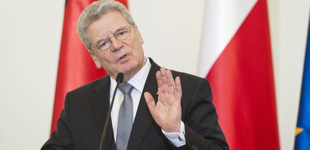 Bundespräsident a.D. Joachim Gauck in Polen - ARCHIVBILD