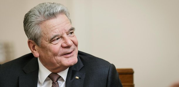 Bundespräsident a.D. Joachim Gauck im Gespräch - ARCHIVBILD